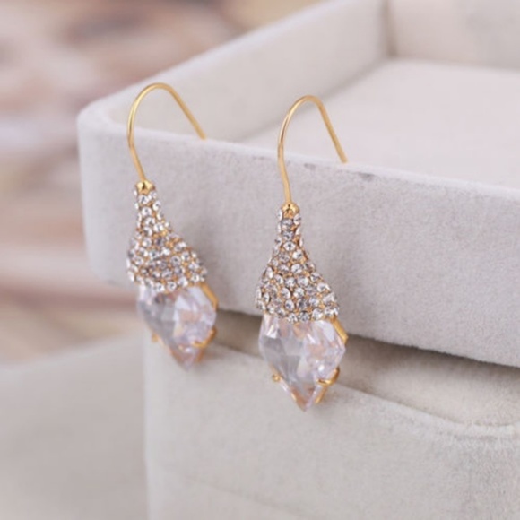 NEW Alexis Bittar Pave Swarovski Crystal Earrings - Picture 4 of 8